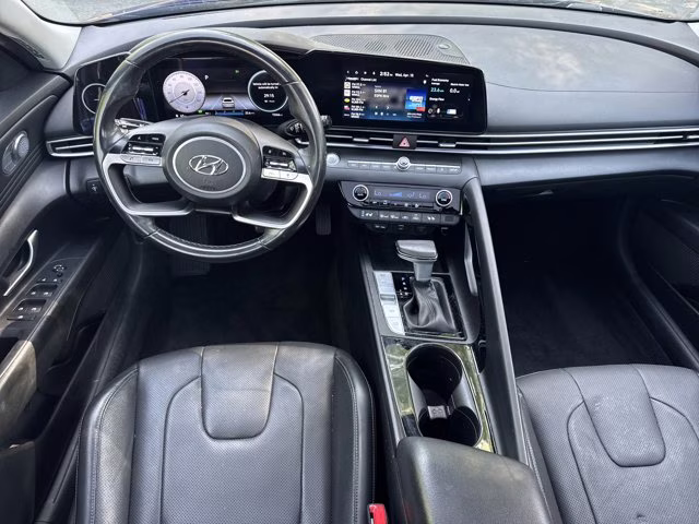 2023 Intense Blue Hyundai Elantra Hybrid Limited FWD Sedan