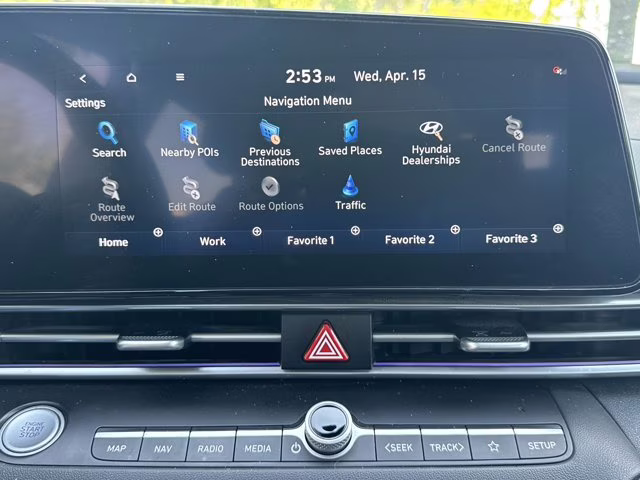 2023 Intense Blue Hyundai Elantra Hybrid Limited FWD Sedan