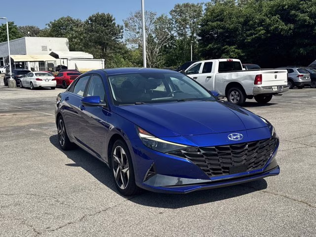 2023 Intense Blue Hyundai Elantra Hybrid Limited FWD Sedan