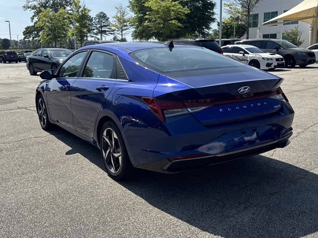 2023 Intense Blue Hyundai Elantra Hybrid Limited FWD Sedan