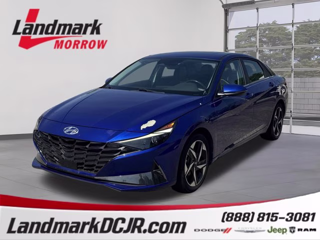 2023 Intense Blue Hyundai Elantra Hybrid Limited FWD Sedan