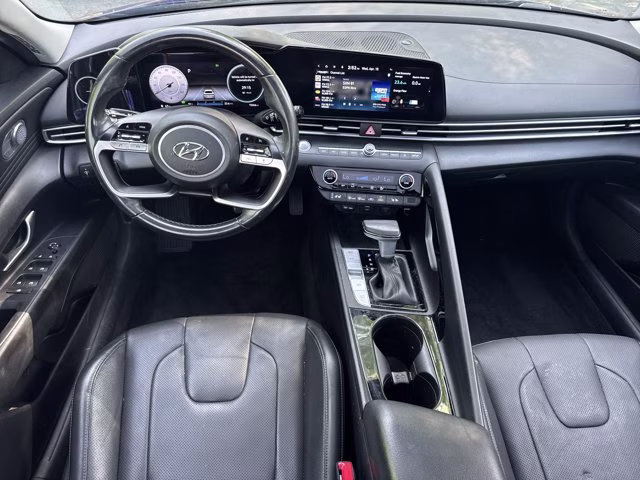 2023 Intense Blue Hyundai Elantra Hybrid Limited FWD Sedan