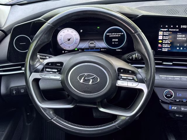 2023 Intense Blue Hyundai Elantra Hybrid Limited FWD Sedan