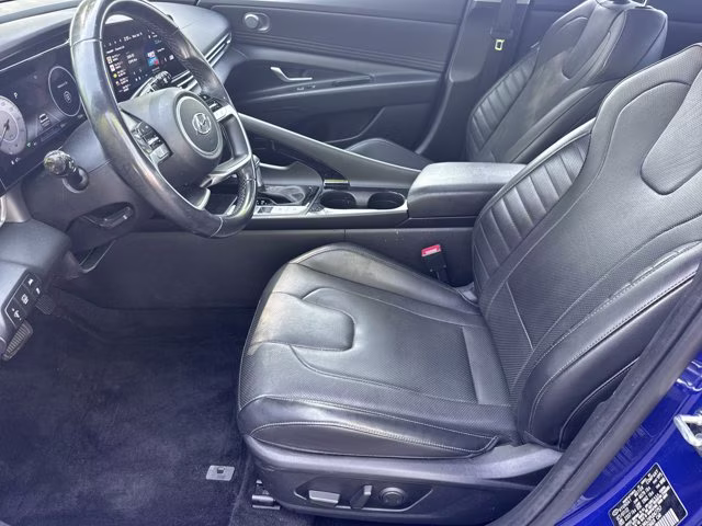 2023 Intense Blue Hyundai Elantra Hybrid Limited FWD Sedan