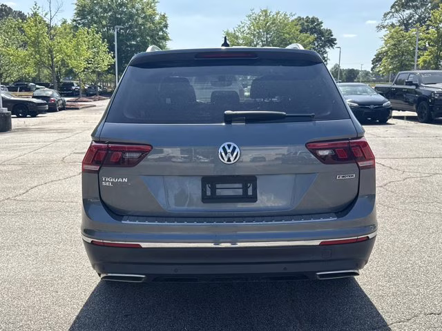 2020 Platinum Gray Metallic Volkswagen Tiguan SE R-Line Black AWD SUV