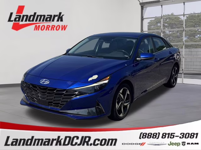 2023 Intense Blue Hyundai Elantra Hybrid Limited FWD Sedan