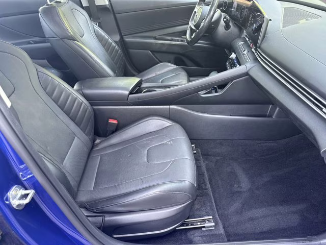 2023 Intense Blue Hyundai Elantra Hybrid Limited FWD Sedan