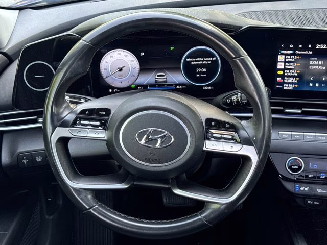 2023 Intense Blue Hyundai Elantra Hybrid Limited FWD Sedan