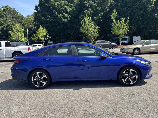 2023 Intense Blue Hyundai Elantra Hybrid Limited FWD Sedan