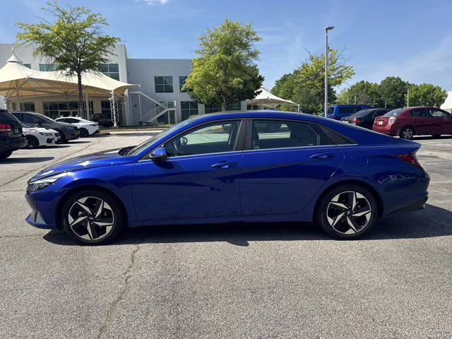 2023 Intense Blue Hyundai Elantra Hybrid Limited FWD Sedan