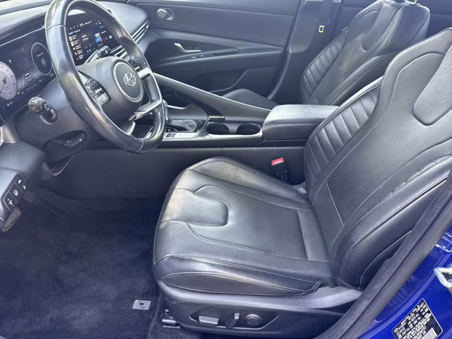2023 Intense Blue Hyundai Elantra Hybrid Limited FWD Sedan