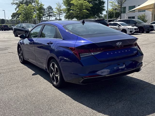 2023 Intense Blue Hyundai Elantra Hybrid Limited FWD Sedan