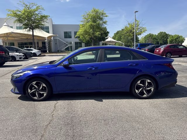2023 Intense Blue Hyundai Elantra Hybrid Limited FWD Sedan