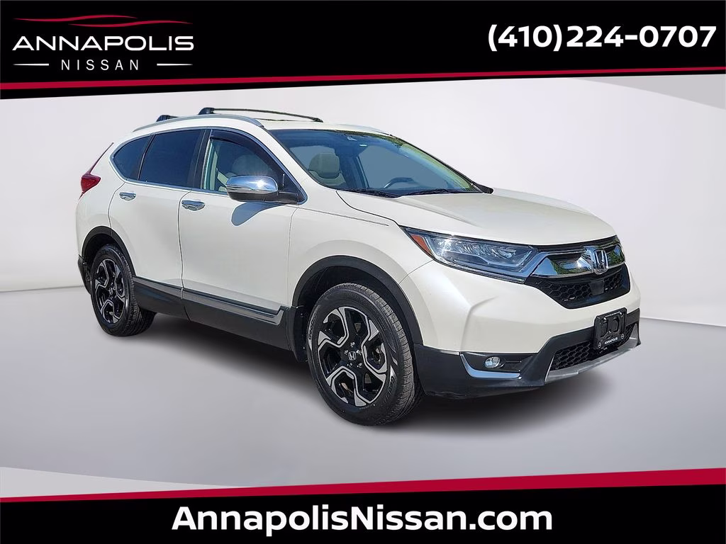 2018 White Diamond Pearl Honda CR-V Touring AWD SUV