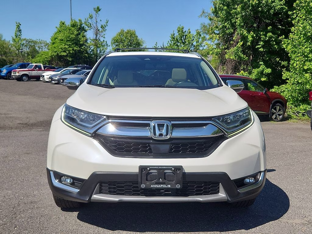 2018 White Diamond Pearl Honda CR-V Touring AWD SUV