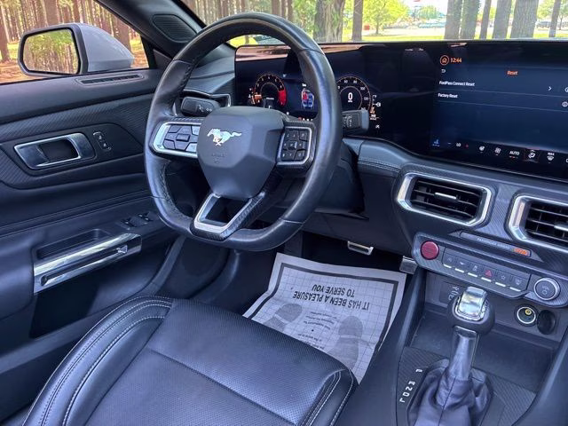 2025 Silver Metallic Ford Mustang EcoBoost Premium RWD Convertible