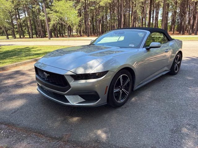 2025 Silver Metallic Ford Mustang EcoBoost Premium RWD Convertible