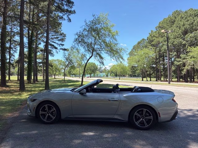 2025 Silver Metallic Ford Mustang EcoBoost Premium RWD Convertible