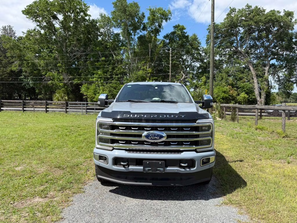 2024 Gray Metallic Ford Super Duty F-250 SRW Platinum 4X4 Truck