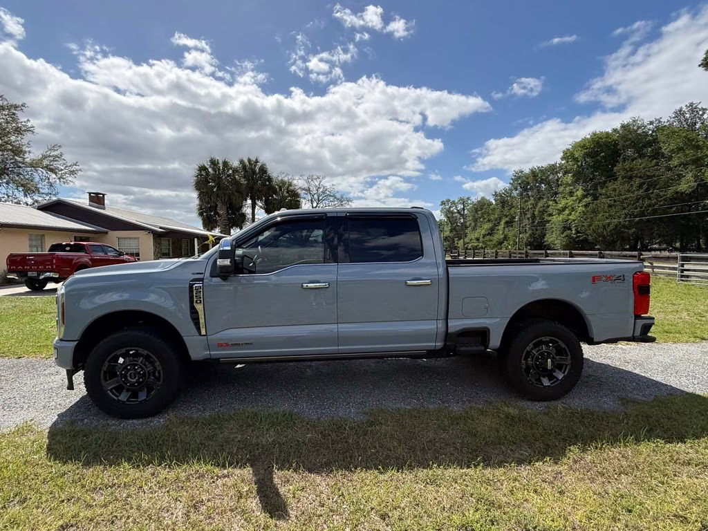 2024 Gray Metallic Ford Super Duty F-250 SRW Platinum 4X4 Truck