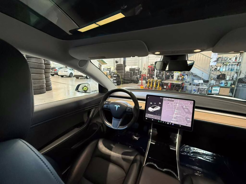 2018 Pearl White Multi-Coat Tesla Model 3 Long Range AWD Sedan