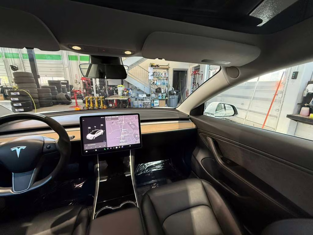 2018 Pearl White Multi-Coat Tesla Model 3 Long Range AWD Sedan