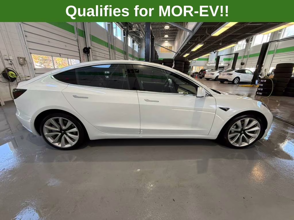 2018 Pearl White Multi-Coat Tesla Model 3 Long Range AWD Sedan