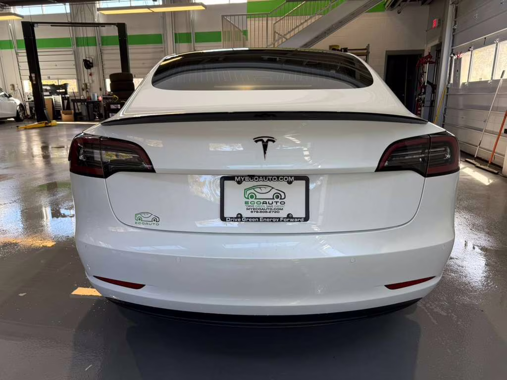 2018 Pearl White Multi-Coat Tesla Model 3 Long Range AWD Sedan