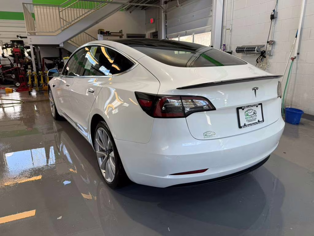 2018 Pearl White Multi-Coat Tesla Model 3 Long Range AWD Sedan