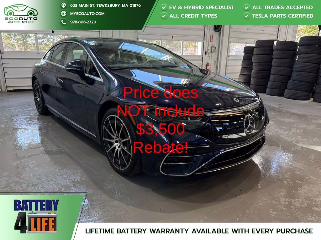 2022 Nautical Blue Metallic Mercedes-Benz EQS 580 AWD Sedan
