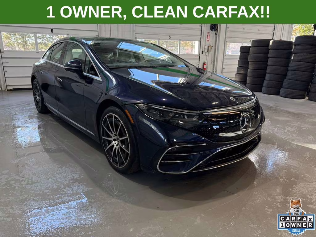 2022 Nautical Blue Metallic Mercedes-Benz EQS 580 AWD Sedan