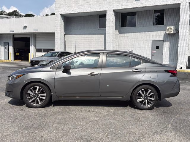 2025 Gun Metallic Nissan Versa 1.6 SV FWD Sedan