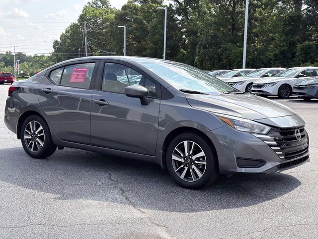 2025 Gun Metallic Nissan Versa 1.6 SV FWD Sedan