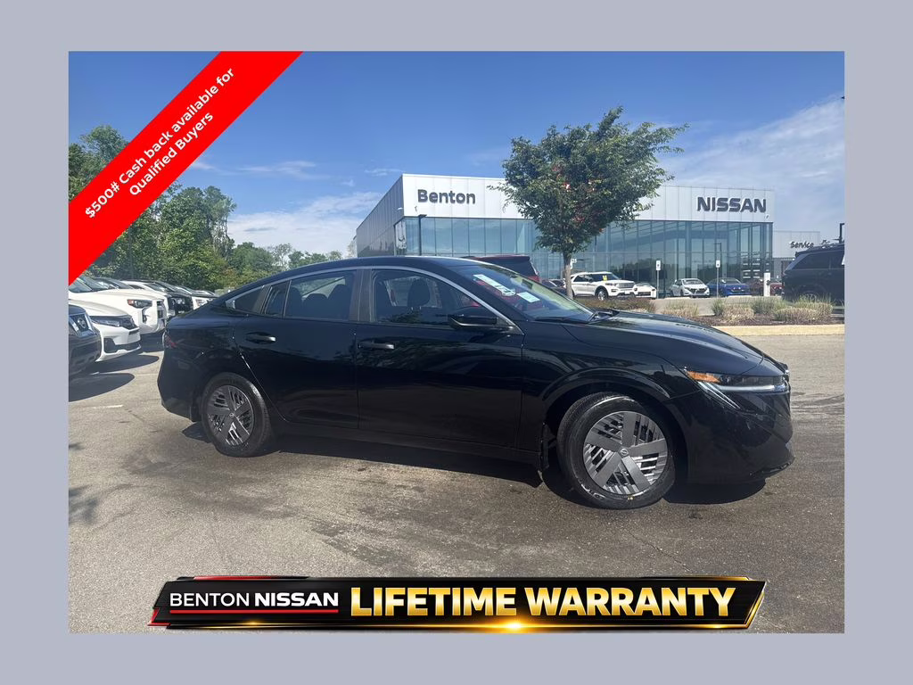 2026 Super Black Nissan Sentra S FWD Sedan