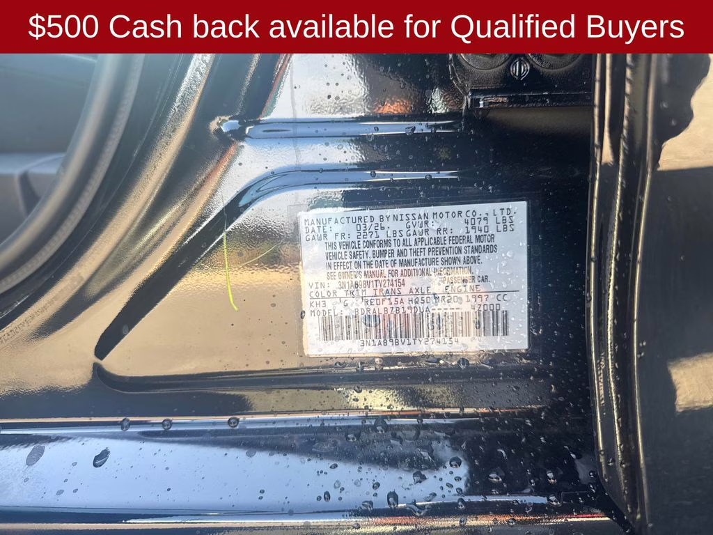 2026 Super Black Nissan Sentra S FWD Sedan