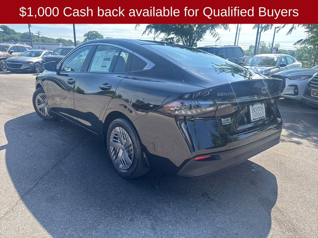 2026 Super Black Nissan Sentra SV FWD Sedan