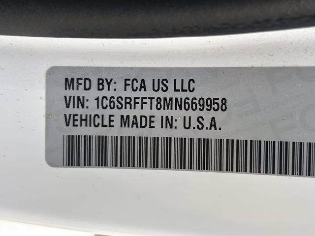2021 Bright White Clearcoat Ram 1500 Big Horn 4X4 Truck
