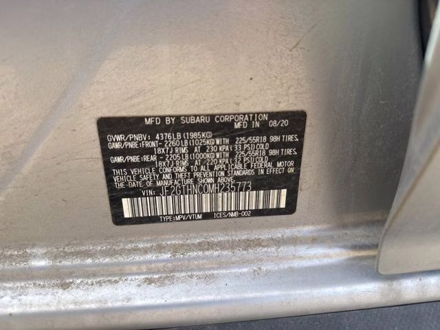 2021 Ice Silver Metallic Subaru Crosstrek Limited AWD SUV