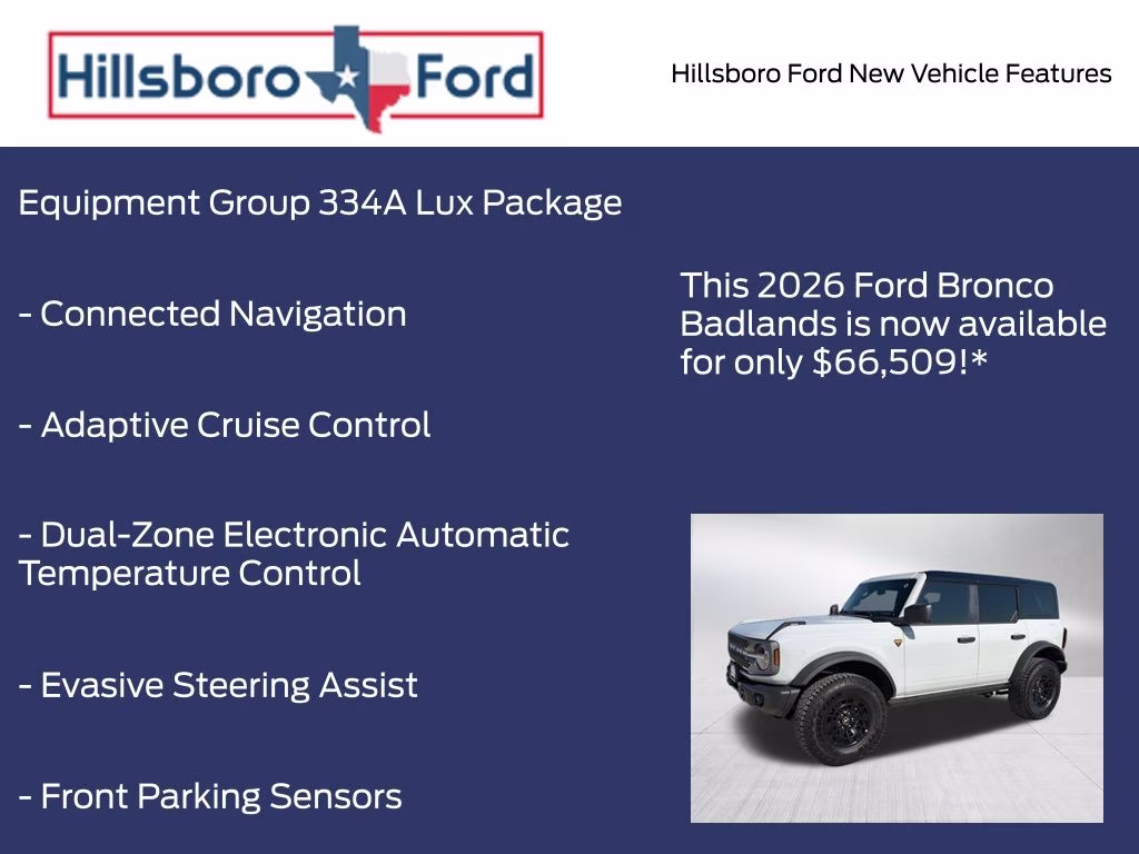 2026 Avalanche Gray Ford Bronco Badlands 4X4 SUV