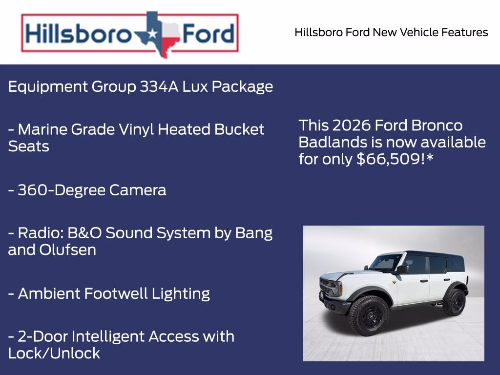 2026 Avalanche Gray Ford Bronco Badlands 4X4 SUV
