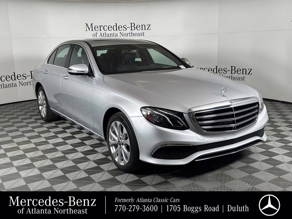 2019 Iridium Silver Metallic Mercedes-Benz E-Class E 300 AWD Sedan