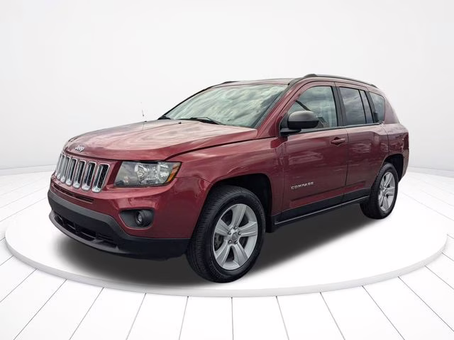 2017 Deep Cherry Red Crystal Pearlcoat Jeep Compass Sport FWD SUV