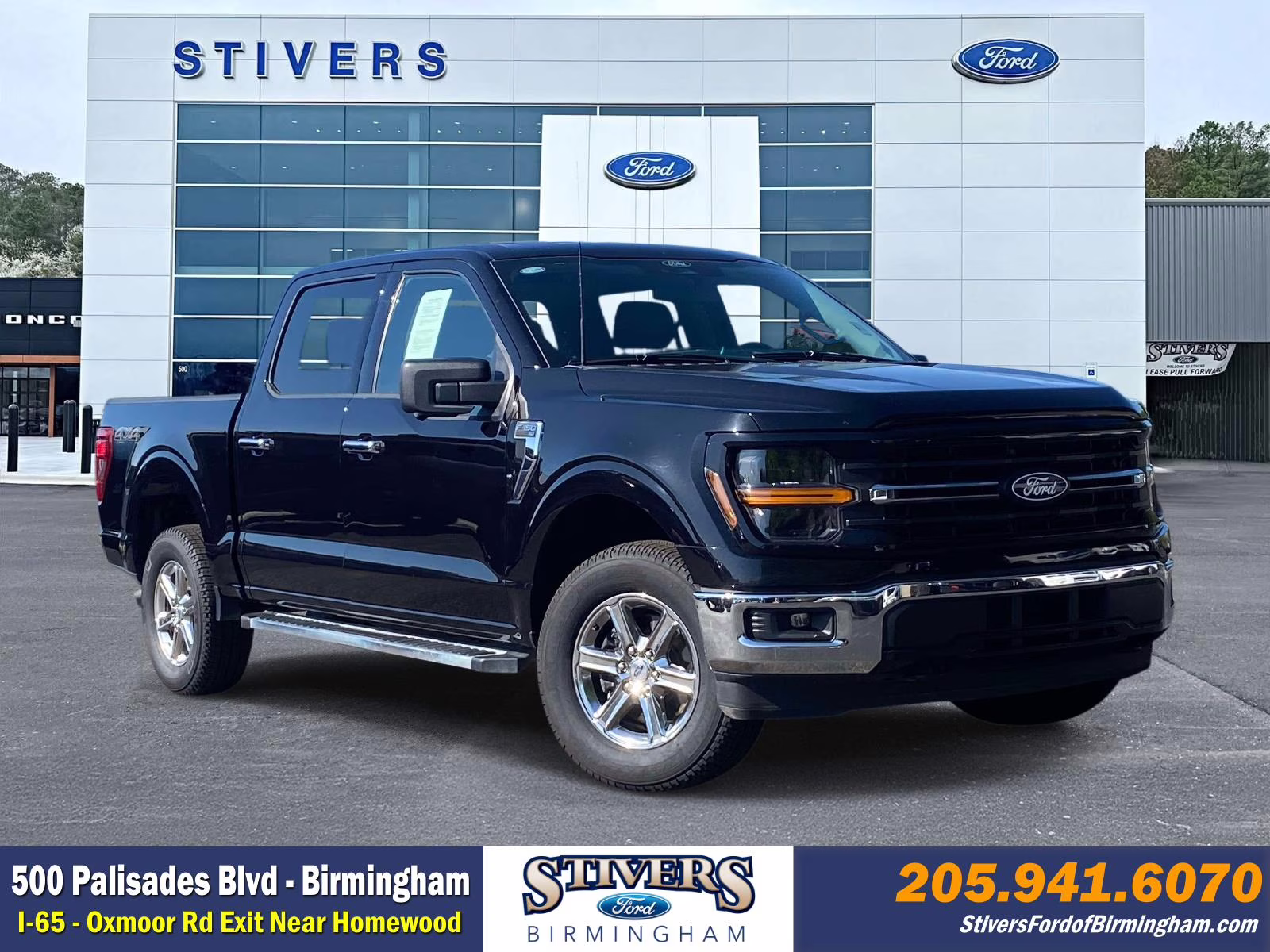 2024 Agate Black Metallic Ford F-150 XLT 4X4 Truck