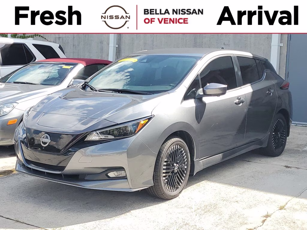 2025 Gun Metallic Nissan LEAF SV Plus FWD Hatchback