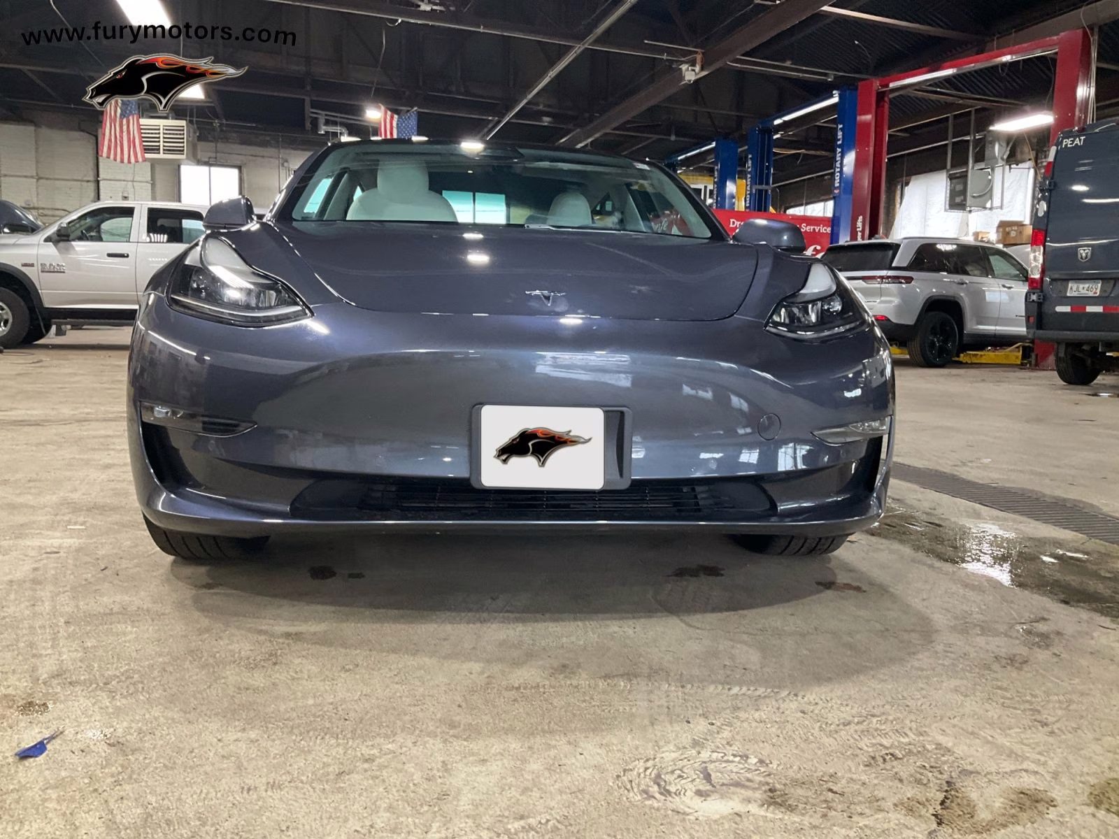 2021 Midnight Silver Metallic Tesla Model 3 Long Range AWD Sedan