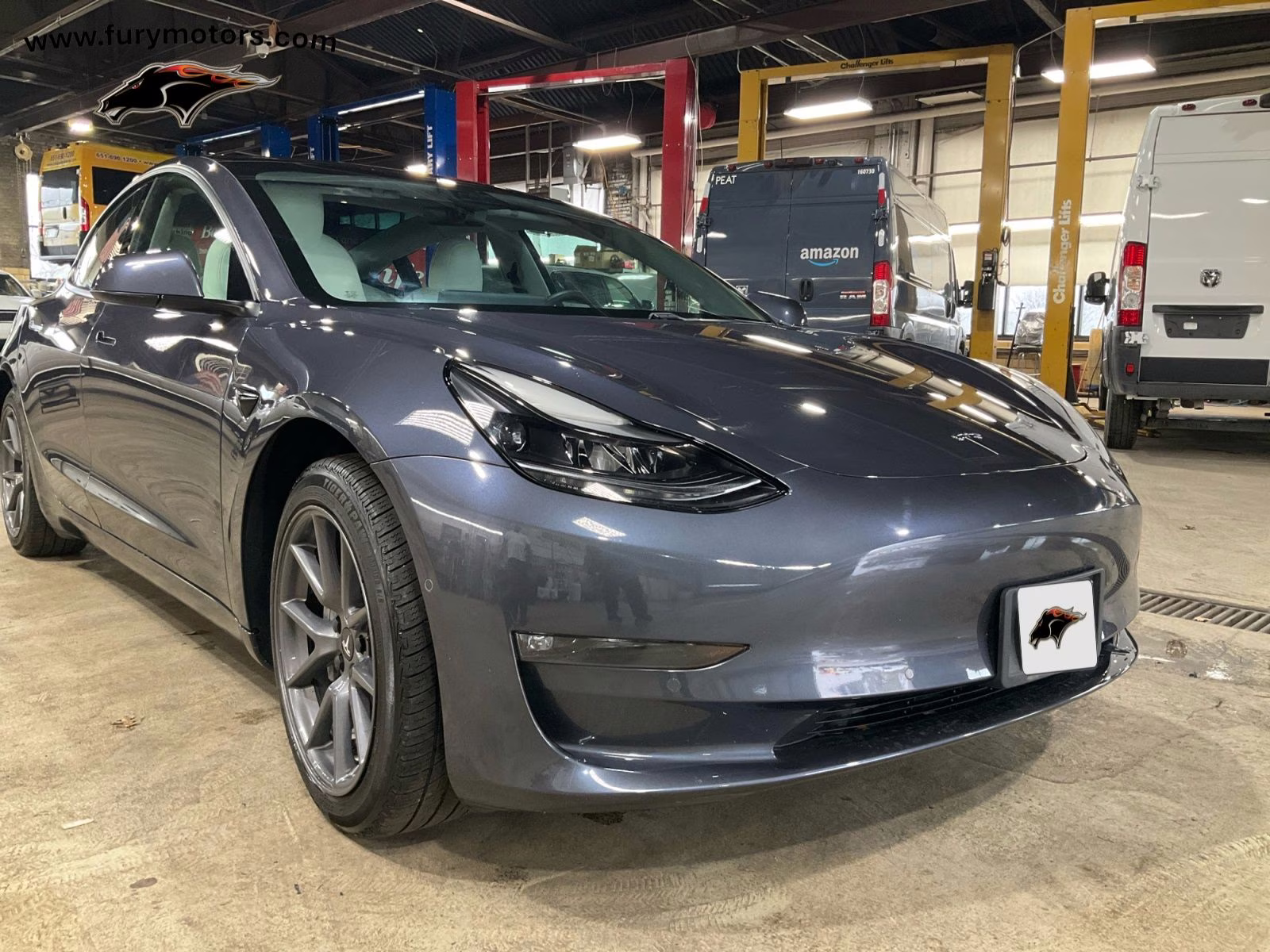 2021 Midnight Silver Metallic Tesla Model 3 Long Range AWD Sedan