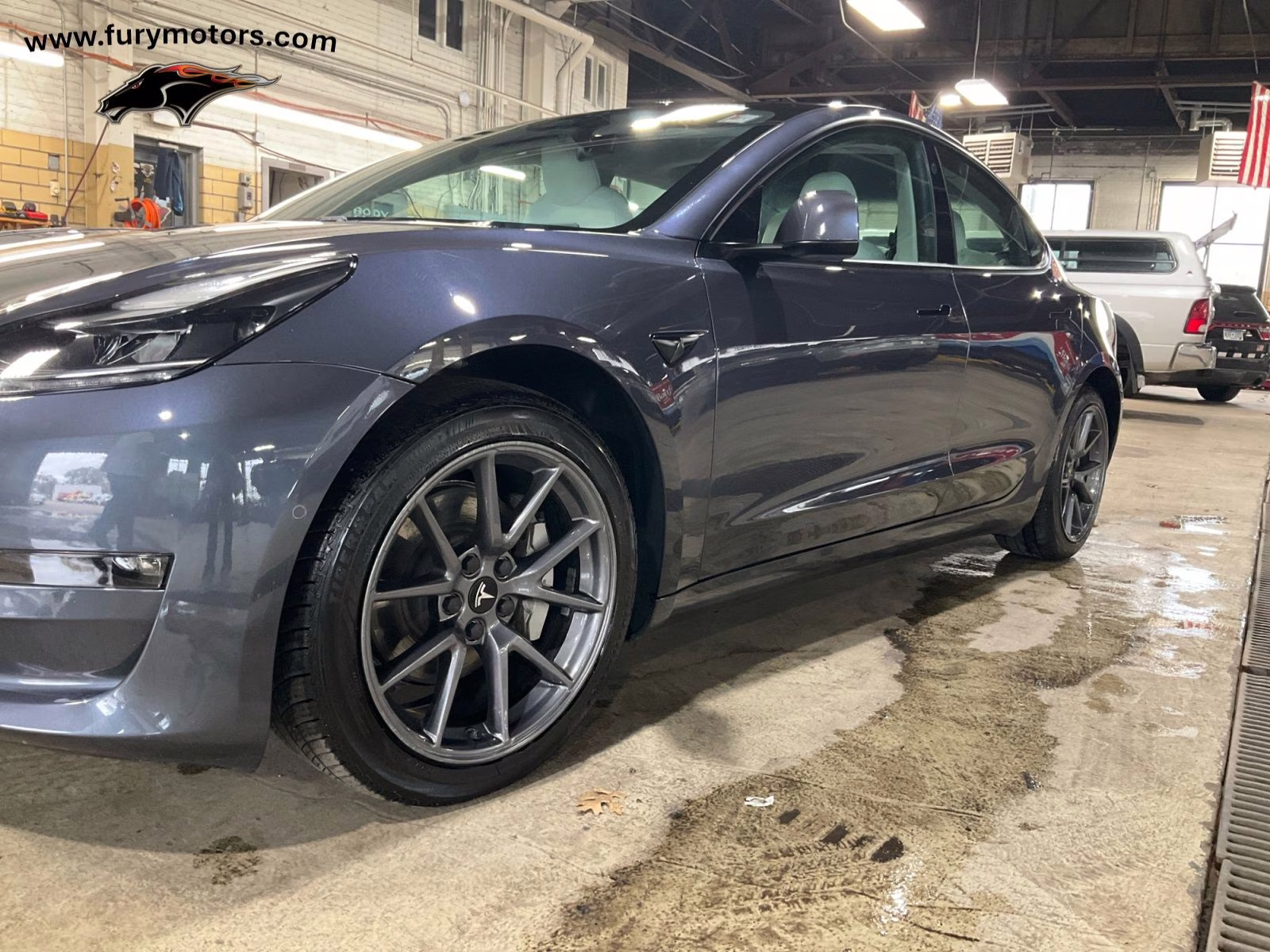 2021 Midnight Silver Metallic Tesla Model 3 Long Range AWD Sedan