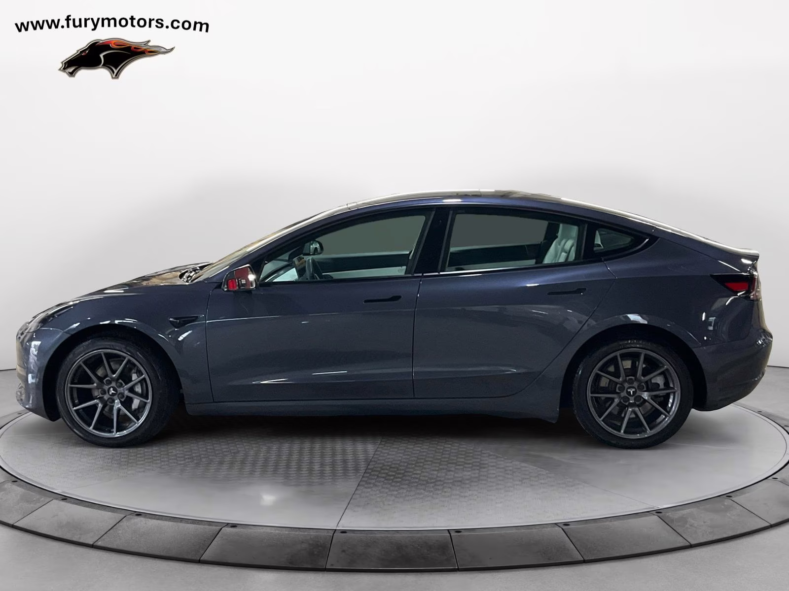2021 Midnight Silver Metallic Tesla Model 3 Long Range AWD Sedan