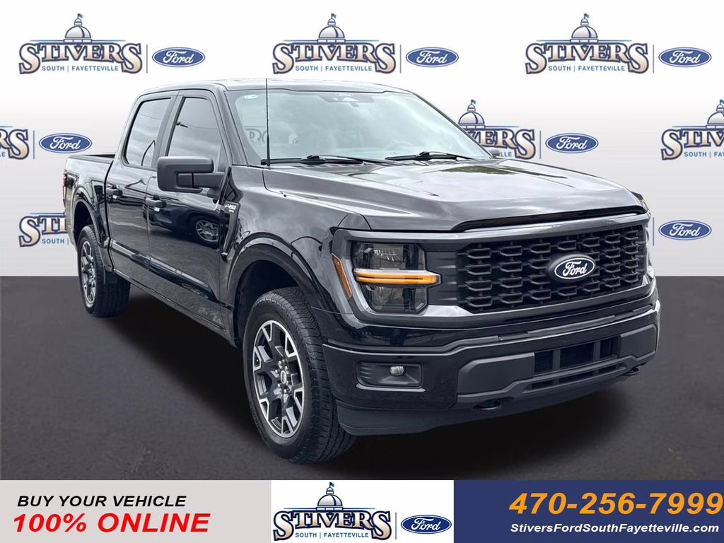 2024 Black Metallic Ford F-150 STX 4X4 Truck