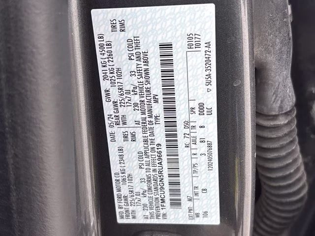 2024 Gray Metallic Ford Escape Active AWD SUV